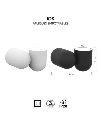 IOS * FOCO/APLIQUE BLANCO 1L*GU10